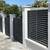 Louvered Screen Metal Fence Panels (6'Hx6'W) Black, White or Brown 11 thumbnail