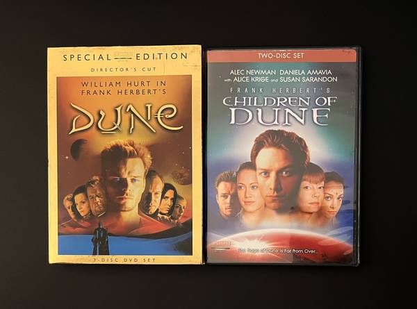 Dune and Children of Dune SYFY series DVDs 1