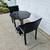 3-piece dining / kitchen set table and 2 leather chairs 10 thumbnail