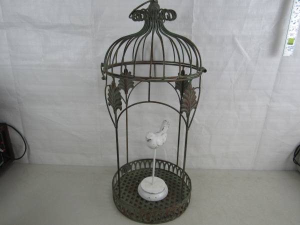 Garden/Patio Home Decor Steel Bird Cage 24" Tall Zaer Ltd USA 1