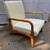 Vintage modern teak framed arm chair 1 thumbnail