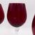 Set of 4 Beautiful Tall Ruby Crystal Wine Glasses 8 thumbnail