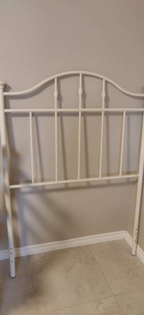 Metal twin single headboard, bed frame 1