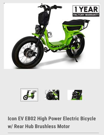 Electric Bike - ICON EV EB02 - brand new 1