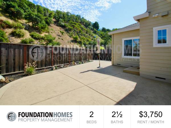 $3,750 / 2br - 1190ft2 - Bright Renovated 2BD/2.5BA Near China Camp - FOUNDATION (san rafael)64017516026498120