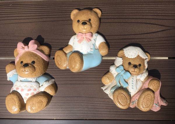 Plaque Sets of 3 Bears 1