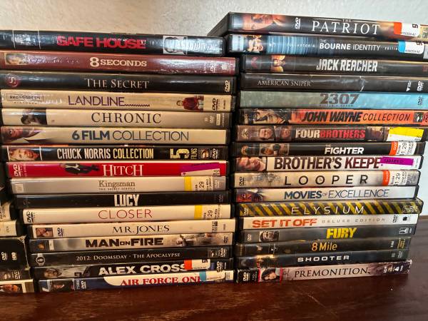 2 DVD players and 47 DVD’s plus the entire series of 6 feet under 1