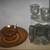 McCOY POTTERY carved dancers DEPRESSION GLASS khi GUBBIO perfume botl 4 thumbnail