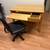 Wooden Desk with Black Office Chair 3 thumbnail
