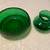 Vintage mcm green glass 1 thumbnail