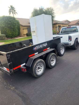 6x10 Hydraulic dump trailer 1