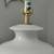 Table lamp, white ceramic ginger jar shape NO shade 4 thumbnail
