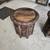 Tables Carved Mango Wood Round Top Octagon Base $235 pair 3 thumbnail
