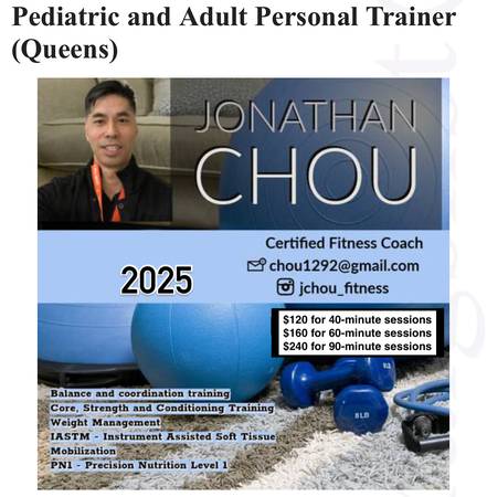 Pediatric and Adult Personal Trainer 1