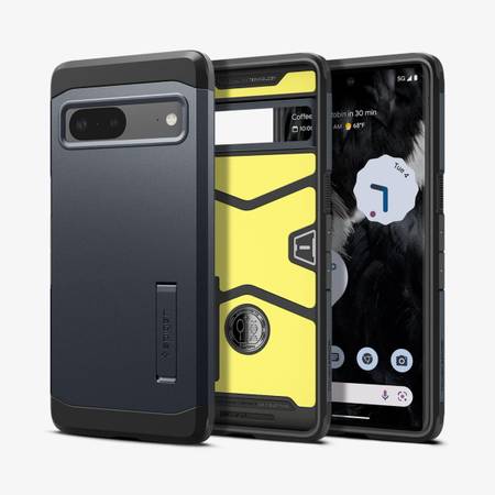 Spigen Tough Armor cellphone case - Pixel 7 + screen protectors 1