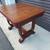 Rare Charming 1930'S Art Deco Style Solid Oak Dining Table. 5 thumbnail