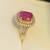 Burmese Ruby and diamond ring 1 thumbnail