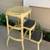 1950's COLLECTABLE YELLOW METAL STEP STOOL 2 thumbnail
