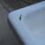 VINTAGE CAST IRON PORCELAIN KITCHEN SINK WITH SINGLE DRAIN BOARD 9 thumbnail