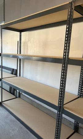 6 ft W x 2 ft D 4 Tier Level Garage Office Storage Rack Shelving 1