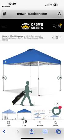 Crown shades 10+10 canopy 1