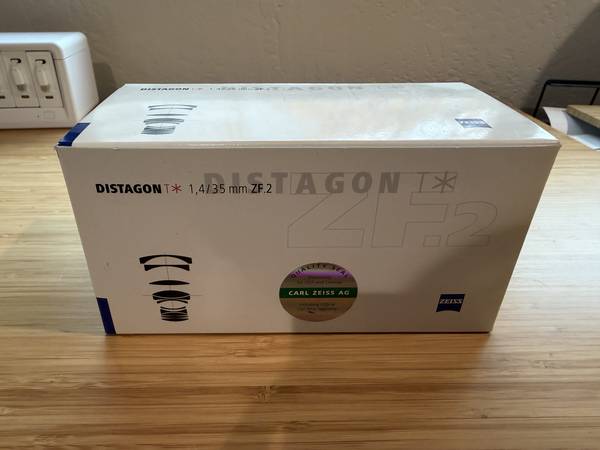 Like New ZEISS Distagon T 35mm F/1.4 ZF.2 Lens for Nikon F Mount 1