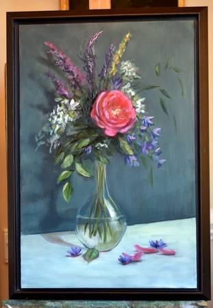 Fresh take on a still life Large Oil Painting 1