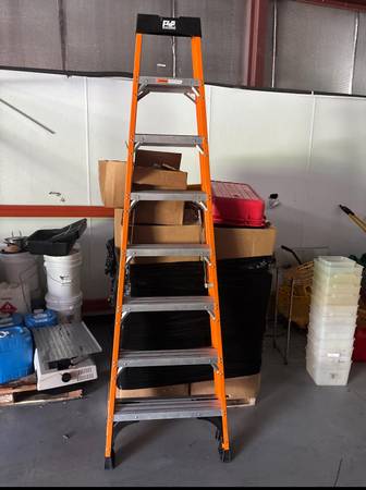 F4P Orange 8ft Step Ladder 1