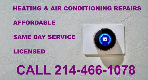 HEATING & AC REPAIR TODAY - 214-466-1078 <= = = = = = = = = = = = = = 1