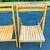 Vintage Wooden Slat Folding Chairs Romania Lot Of 4 Danish Mid Century 11 thumbnail