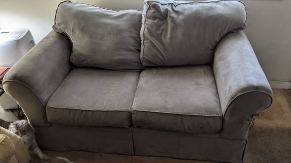 Free gray/green loveseat 1
