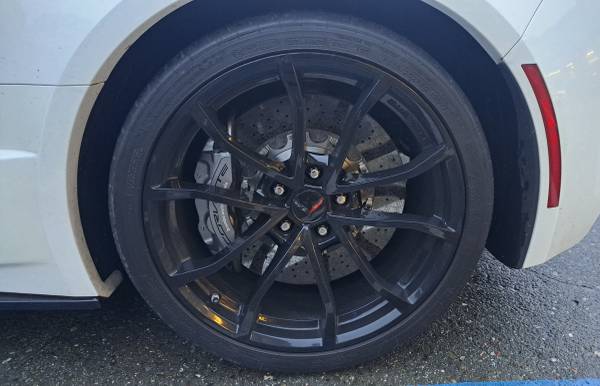 GM OEM Staggered Gloss Black Aluminum Rims for C7 Grand Sport or ZO6 C 1