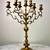Large Antique Brass Menorah 3 thumbnail
