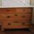 120 year old wood vanity, 4 drawers with mirror and marble top 3 thumbnail