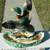 VINTAGE 1950'S CERAMIC FLYING MALLARD DUCK TV LAMP PLANTER LANE & CO 5 thumbnail