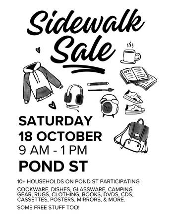 Pond St Sidewalk Sale - Castro, San Francisco 1
