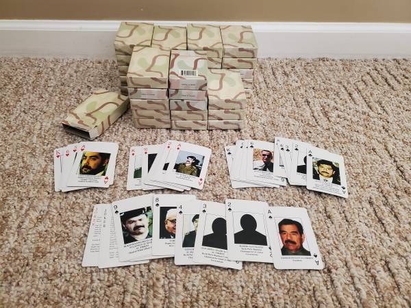 Playing Cards Iraq War Desert Storm Most Wanted Terrorists 1