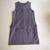 Women’s Ann Taylor LOFT Sheath DRESS Gray Ruffle Trim Zipper Sleeveles 2 thumbnail