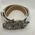 Acne Studios Designer Brand Womens White Leather with Silver Buckle Belt 3 thumbnail