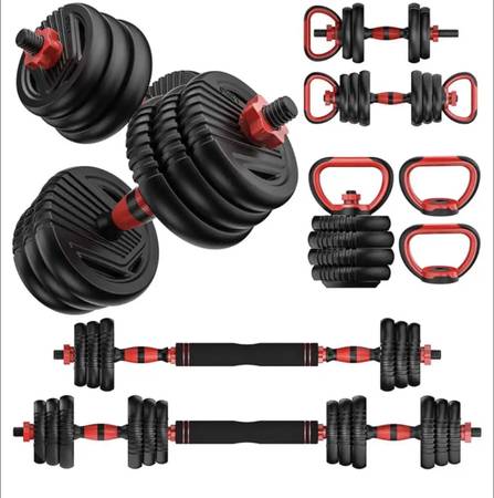 90 lb adjustable weight dumbbell set 1