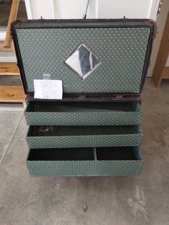 Very Rare 1885 Frank A. Stallman Vaudeville Dresser Trunk 1