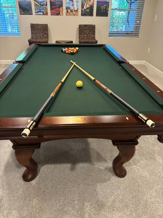 Olhausen 8 ft Pool Table with Ping Pong top 1