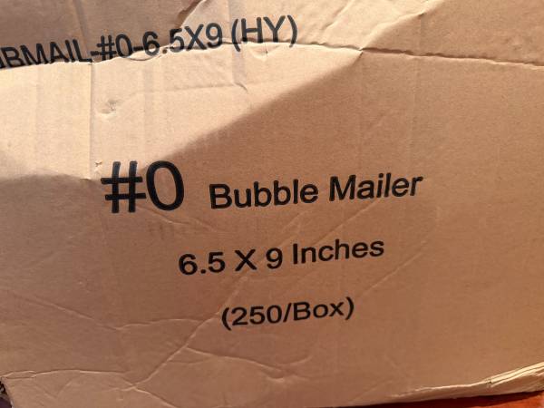 250 Self Adhesive Bubble Mailer 6.5" x 9" 1