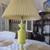 Vintage Yellow Lamp in Great Condition with Original Gingham Shade! 3 thumbnail
