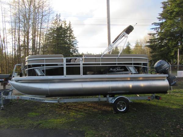 NEW 2024 20' Pontoon Boat SunChaser, Yamaha 25hp. & trailer 1