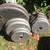 Smaller weight rack with bench, leg, pull down, barebell, weights 2 thumbnail