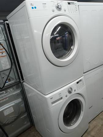 ★LG Tromm stackable front load washer and gas dryer set 1