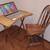 Red Oak Folding Table with Cut-Out Handle - Extra Wide 4 thumbnail