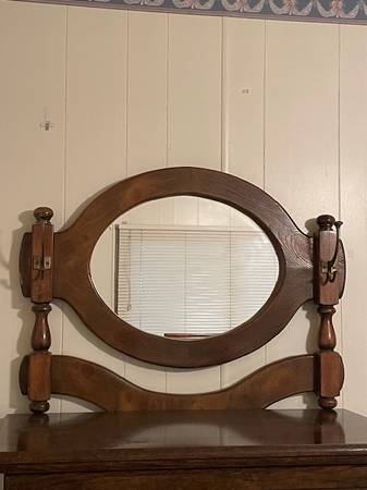Wood Frame Mirror for Dresser 1
