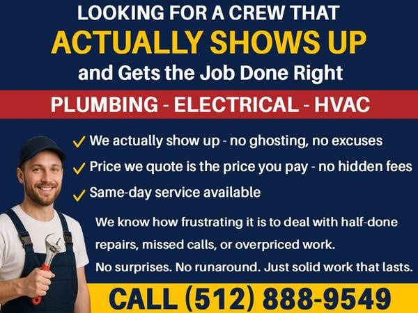 ✅Plumber • Electrician • AC Repair – Same Day Service✅ 1